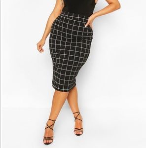 Black & White Midi skirt